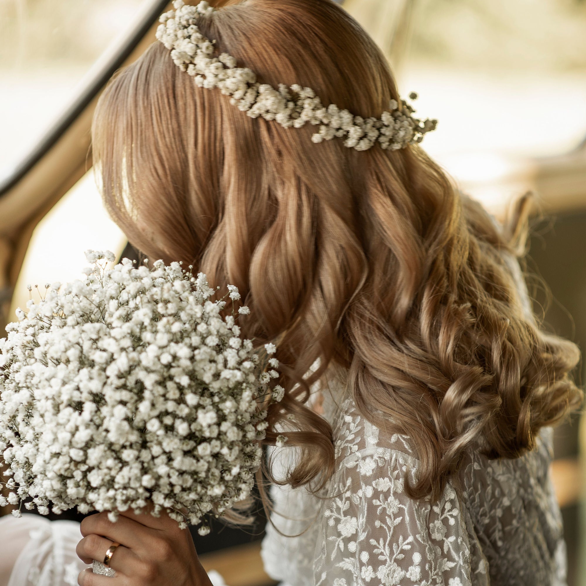 Gypsophilijos vainikėlis nuotakai