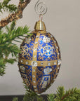 Kalėdinis stiklinis Kolekcinis Žaisliukas "Faberge kiaušinis"