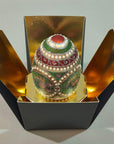 Kalėdinis stiklinis Kolekcinis Žaisliukas "Faberge kiaušinis"