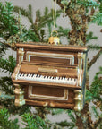 Stiklinis Kalėdinis žaisliukas "Pianinas